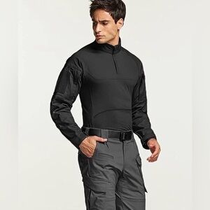 CQR Combat black Shirt with Pockets